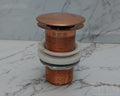 Copper Push Up Button Drain - Sink Pop Up Drain Stopper