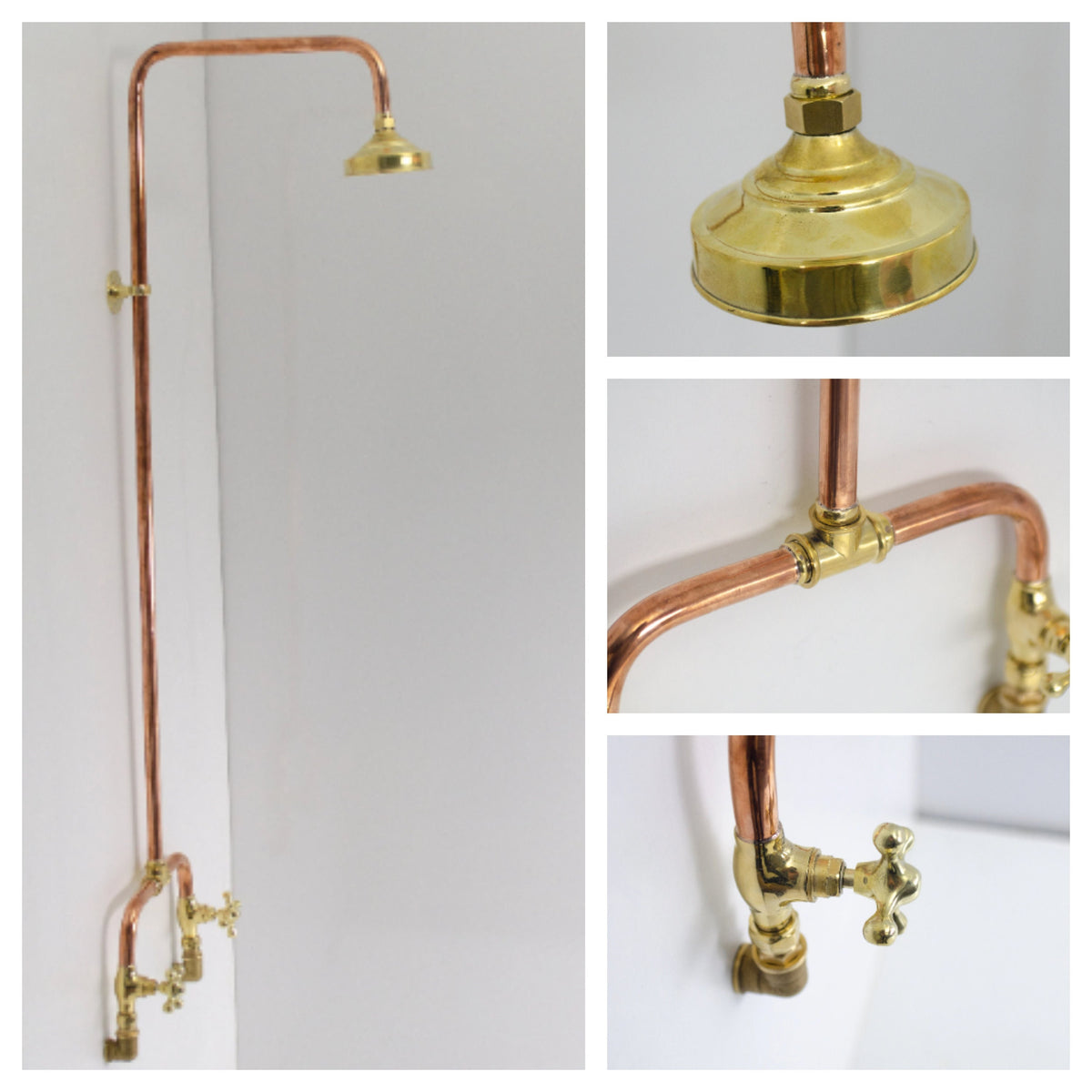 Handcrafted Copper Shower System