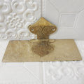 Handmade Embossed Brass Wall Mounted Brass Maroccan Shelf