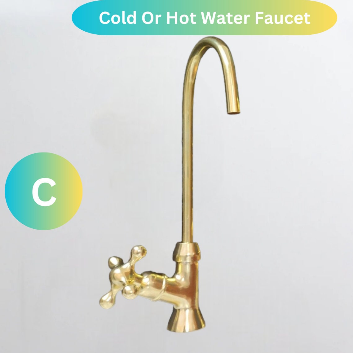 Unlacquered solid brass faucet