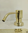 Unlacquered Brass Soap Dispenser: Built-In Sink Style