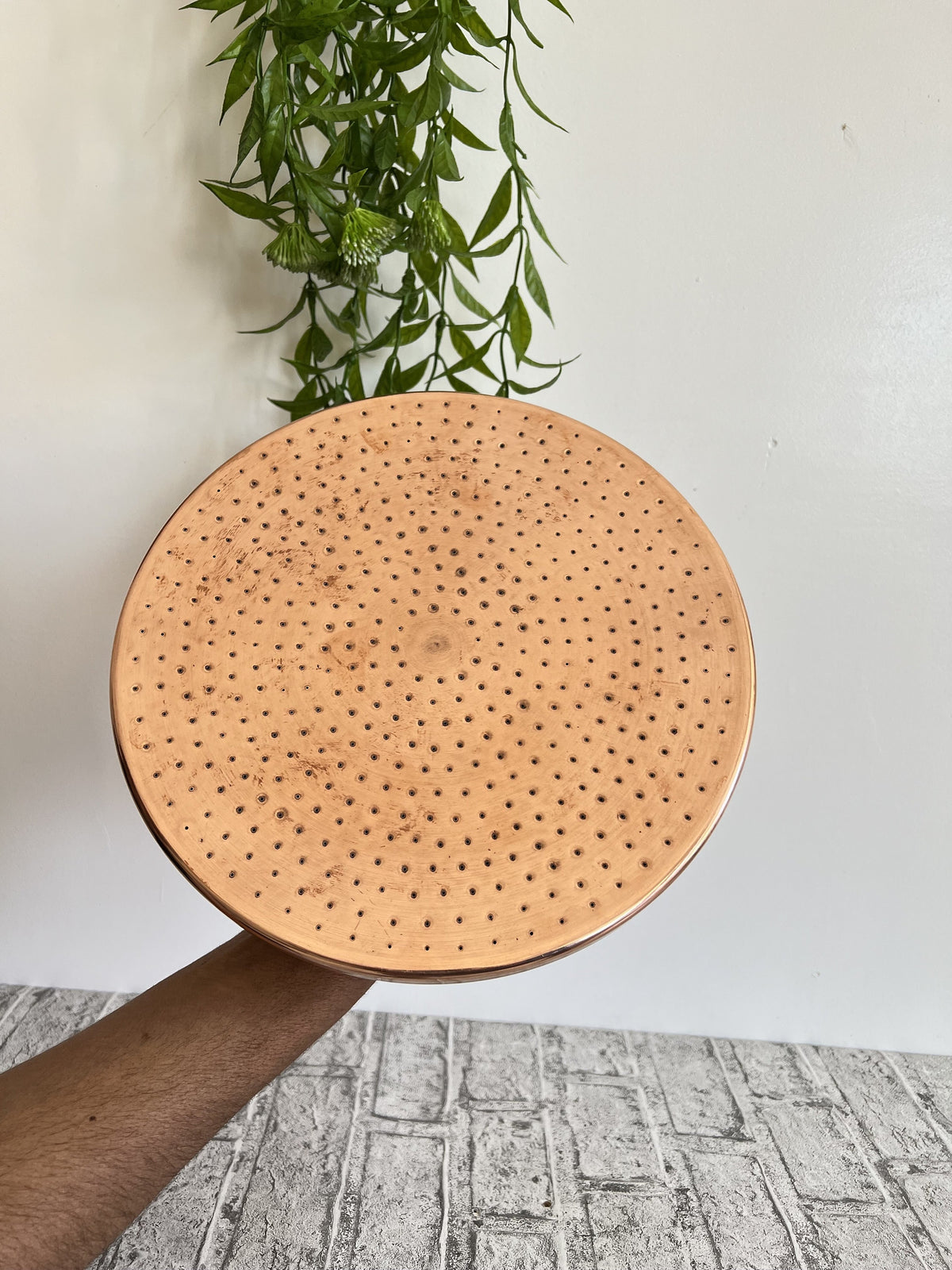 Unlacquered Solid Copper Shower Head, Copper, Shower Head, Shower, Copper Shower Head, Outdoor Shower Head, Rain Shower 