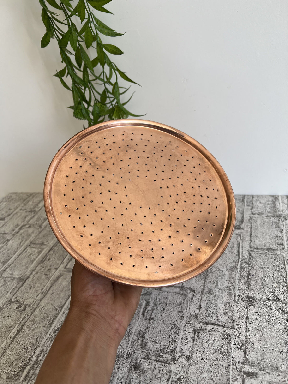 Handmade Copper Shower Head – Outdoor & Garden Shower Head – Solid Copper Shower Head for Bathroom or Outdoor Use – Rust