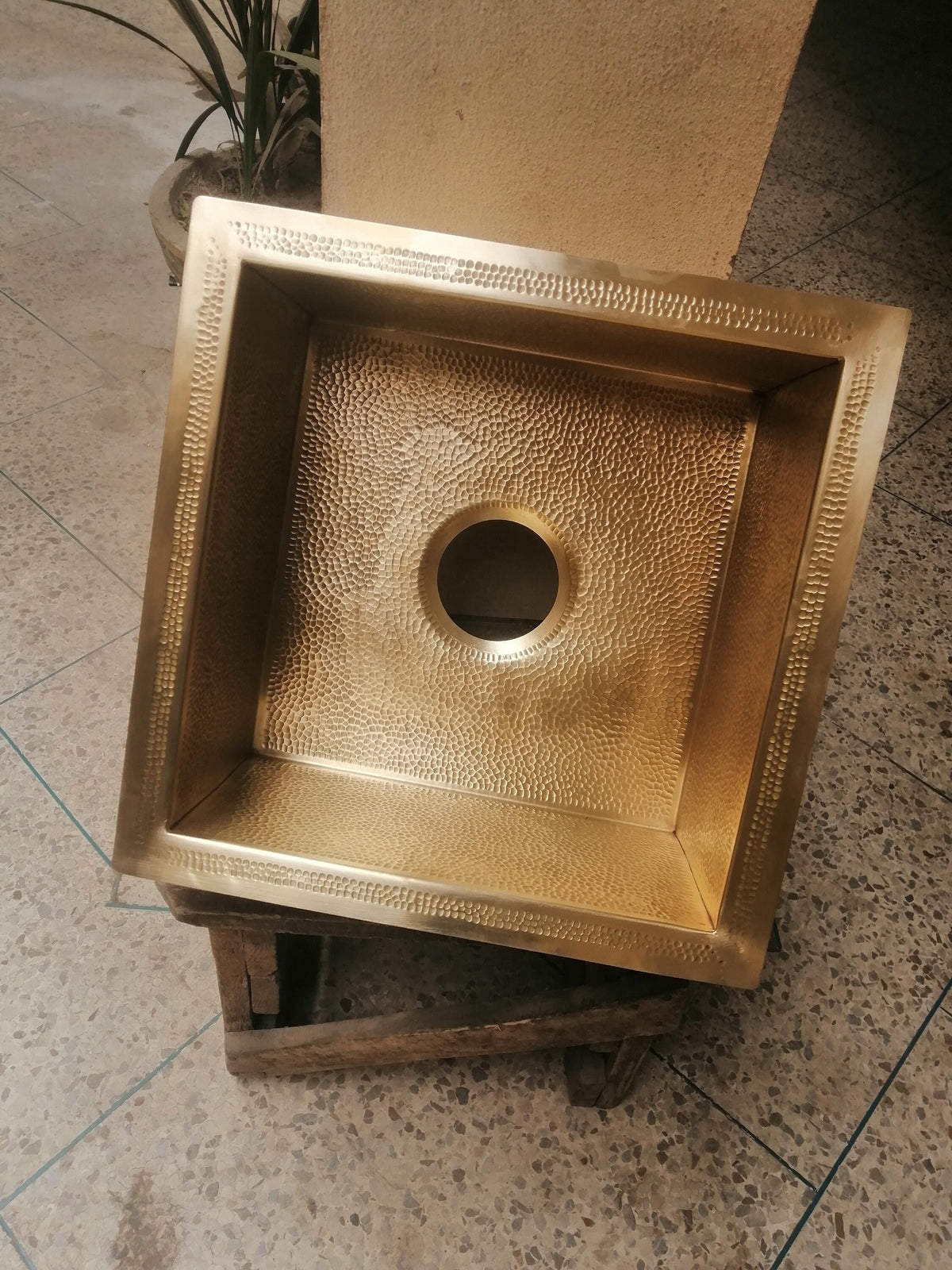 Solid Unlacquered Brass Undermount Hammered Sink,Kitchen Bar Sink, Island Sink, the drain for free