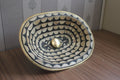 Black and White Resin Basin: Brass Single Hole Drop In Sink