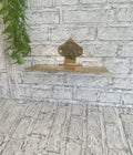 Moroccan Solid Brass Wall Bathroom Shelf - Moroccan Handmade Bathroom Shelf
