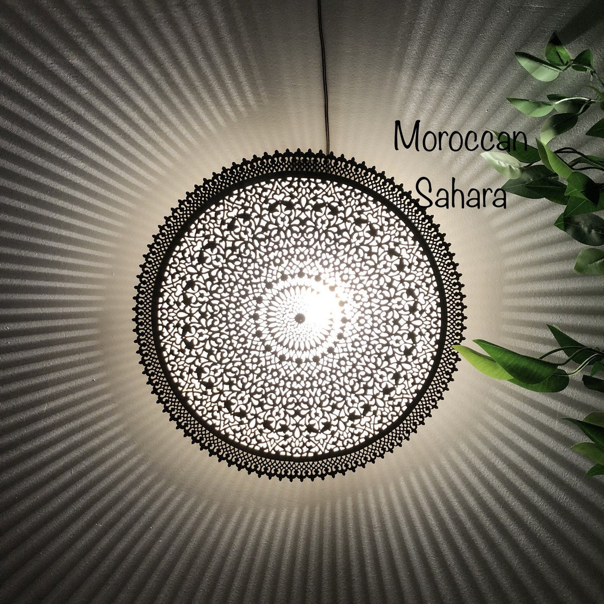 Moroccan Brass Wall Sconce: Handmade Art Decor Light