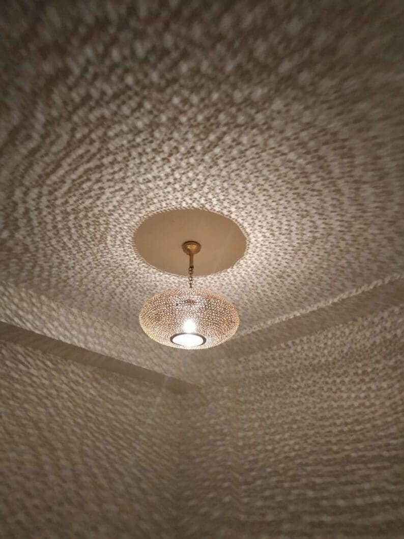 Moroccan Brass Pendant Light, Moroccan Light Fixtures, Pendant Lighting, Simple Moroccan pendant lamp,Pendant light, bra