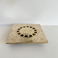 Solid Brass Floor Drain, Unlacquered Square Shower Drain