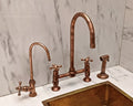 Short Legs Oil Rubbed Bronze Kitchen Bridge Faucet
