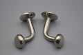 Silver Brass Decorative Wall Hooks Towel Hook-Handcrafted Unlacquered Brass Hooks