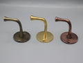 Handcrafted Unlacquered Brass Wall Hook: Decorative Towel Hook