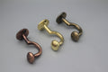 Unlacquered Solid Brass Hook: Coat & Purse Organizer
