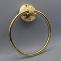 Solid Brass Bathroom Towel Rack, Handcrafted Towel Holder - For Powder Room
