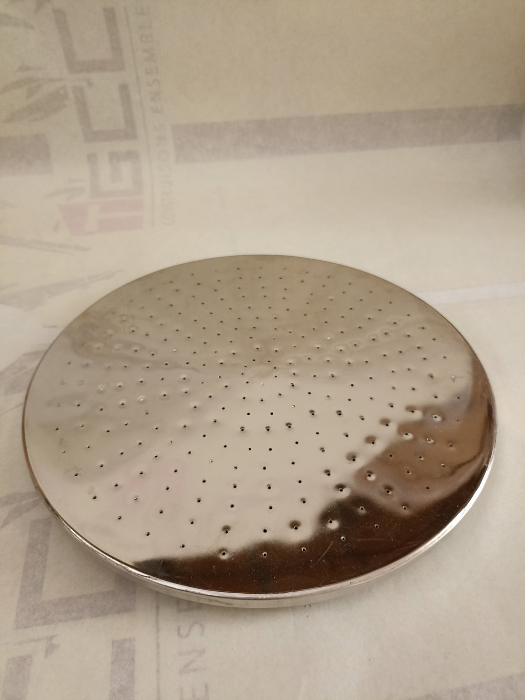 Handcrafted Uncoated Brass Round Rain Shower Head and Faucet Set - Elegant Bathroom Rainfall Experience with a Vintage Brass Touch