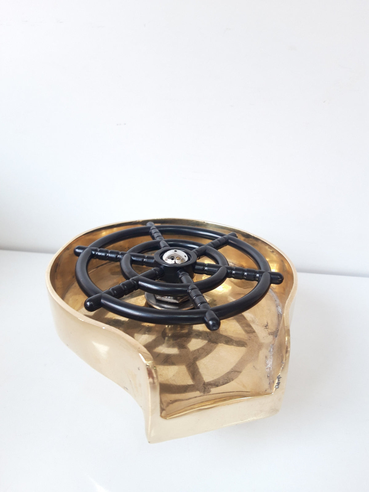 Unlacquered Brass Glass Rinser