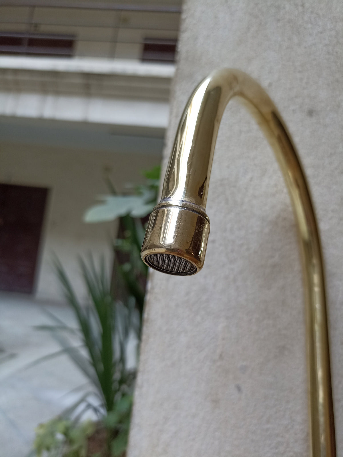 Unlacquered Brass Engraved V-Bridge Kitchen Faucet with Side Spray - Timeless 2-Handle Elegance for Your Kitchen