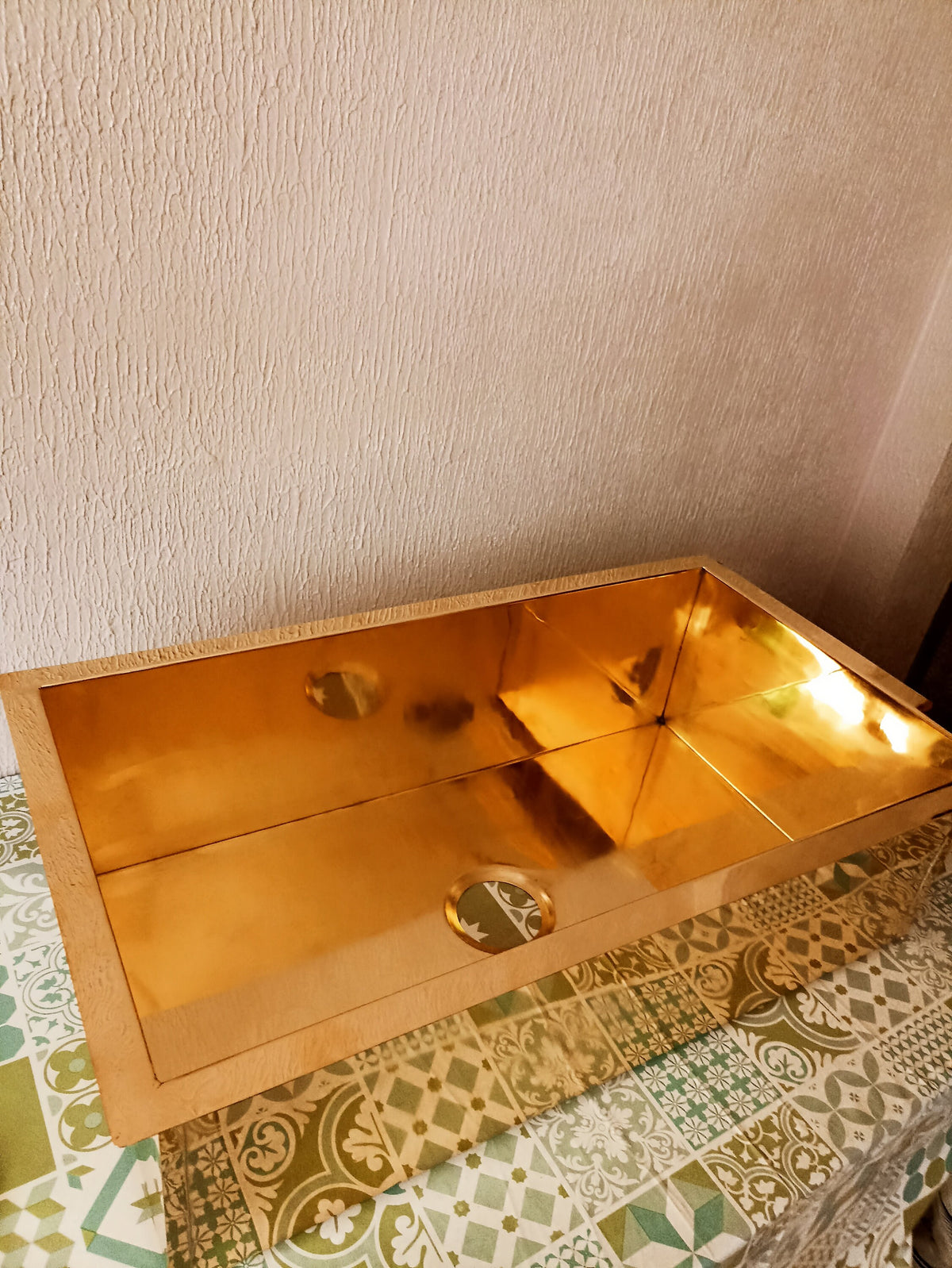 Solid Unlacquered Brass Undermount Sink