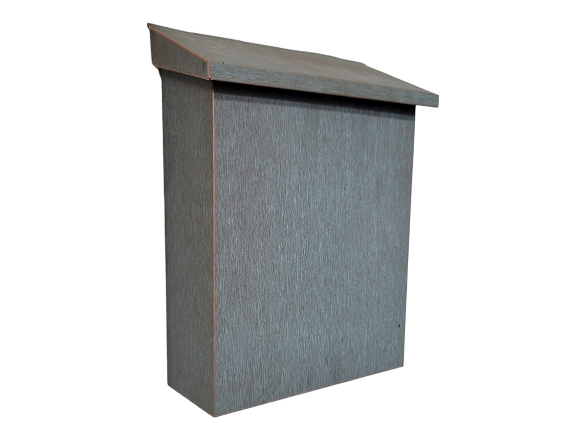 Green Patina Copper Mailbox