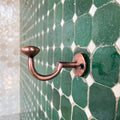 Copper-Finish Brass Wall Hook: Rustic Farmhouse Coat & Towel Hanger