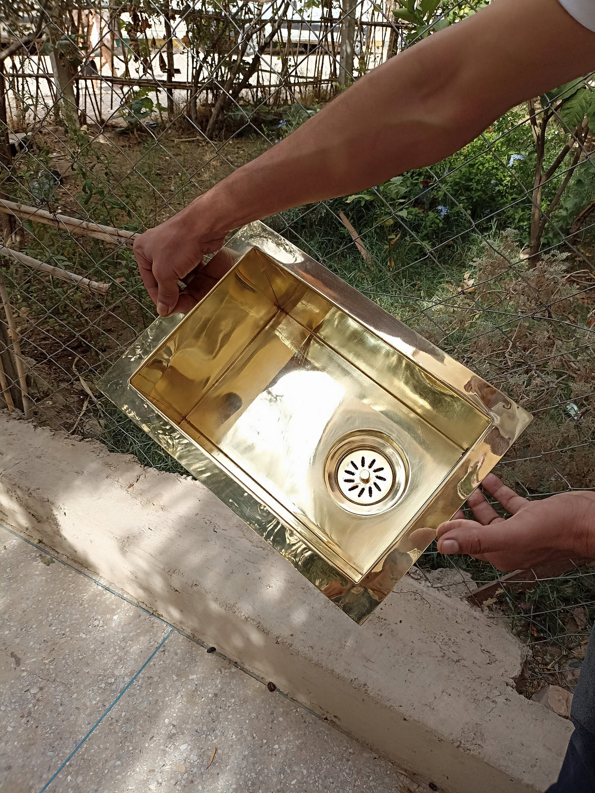 Unlacquered Brass Kitchen Sink: Timeless Elegance, Undermount Single Basin in Various Sizes - Upgrade Your Kitchen with 