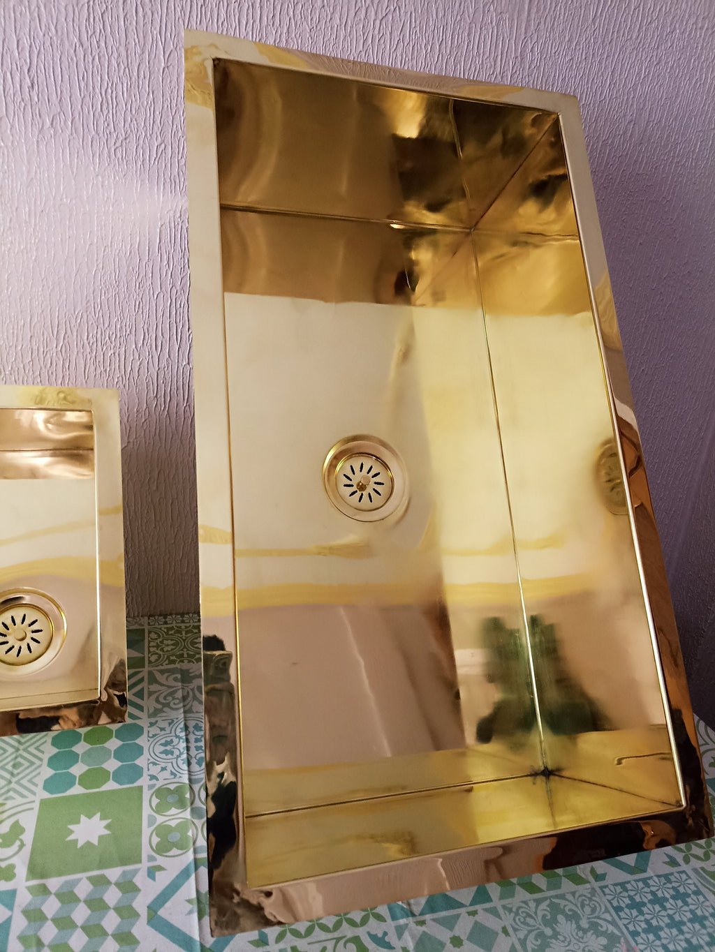 Solid Unlacquered Brass Undermount Sink