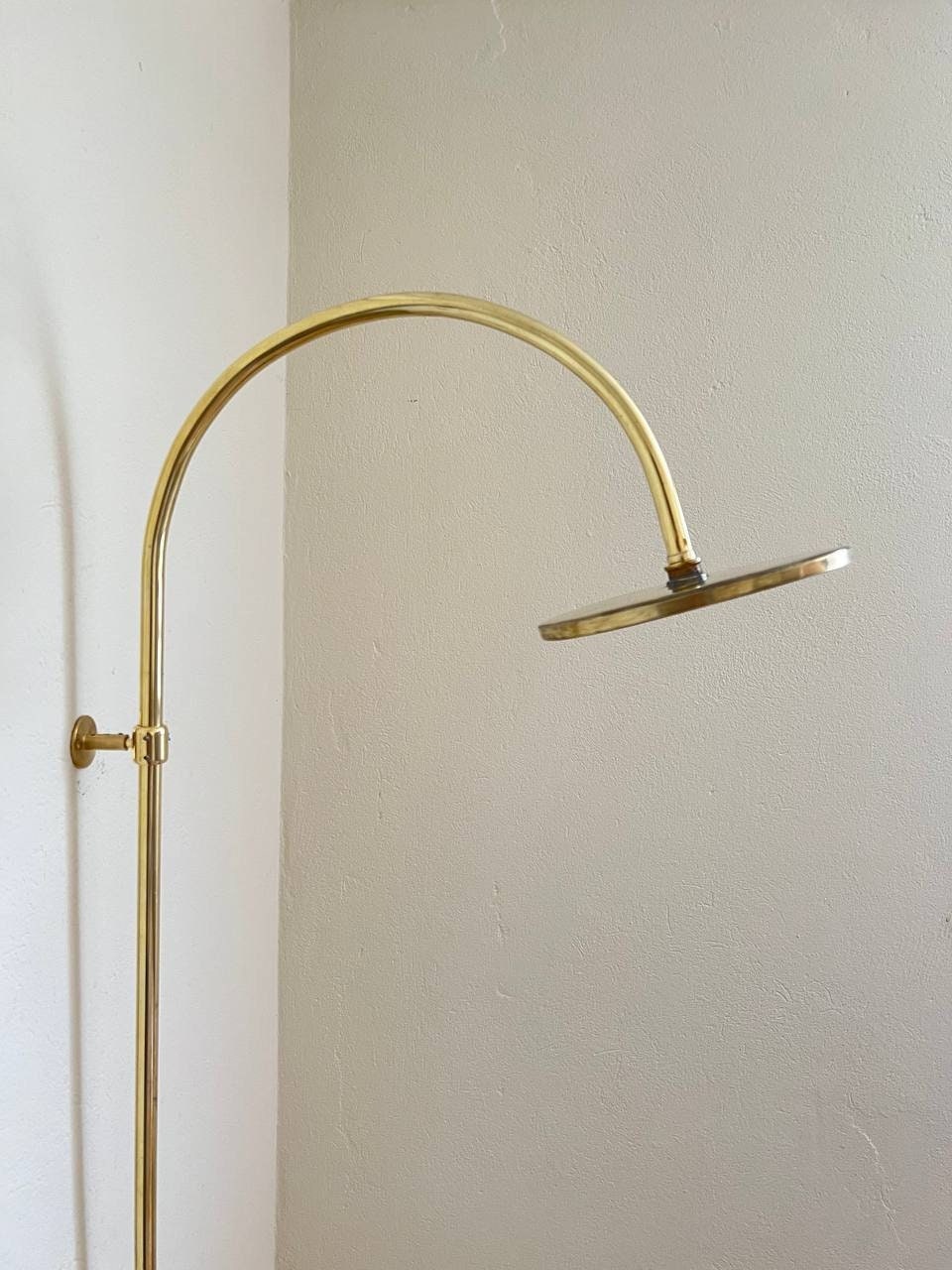Unlacquered Brass Rainfall Shower System - Elevate Your Daily Ritual,Solid Brass Exposed shower Head with Handheld