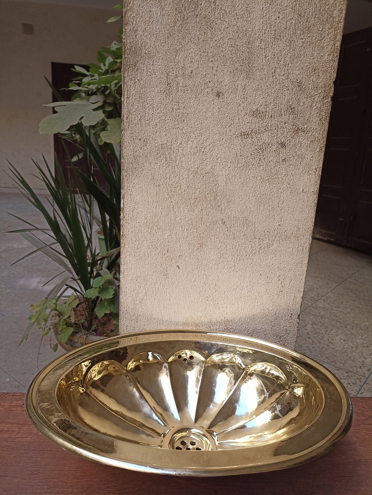 Artisan-Crafted Moroccan Brass Oval Sink Wash Basin - Stunning Addition to Your Bathroom Decor - Timeless Elegance for Your Home Renovation