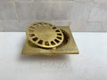 Unlacquered Brass Shower Floor Drain, Drain Cover
