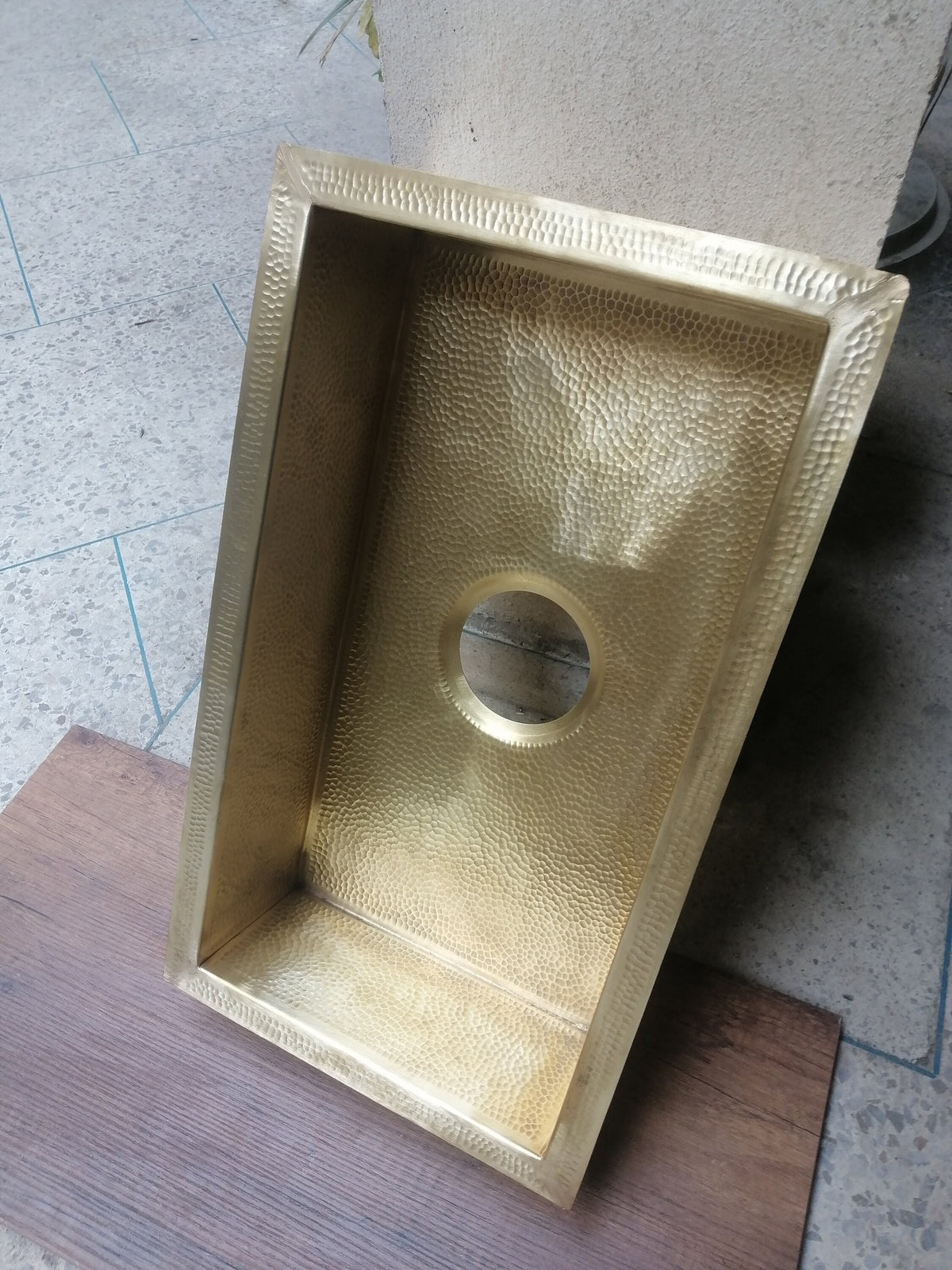 brass kitchen sink / brass farmhouse sink / Square Brass Kitchen Sink / brass farmhouse sink / 100% handcrafted