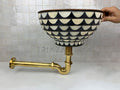 Unlacquered Solid Brass S Trap, Bathroom Sink Drain