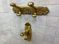 Unlacquered Solid Brass Wall Hook, Bathroom and entryway Hooks