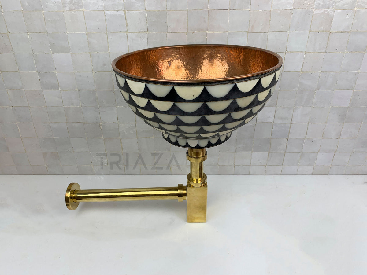 Unlacquered Solid Brass S Trap Sink Drain, Bathroom Plumbing
