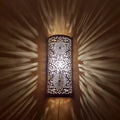 Moroccan Brass Wall Sconce: Handmade Islamic Light Fixture