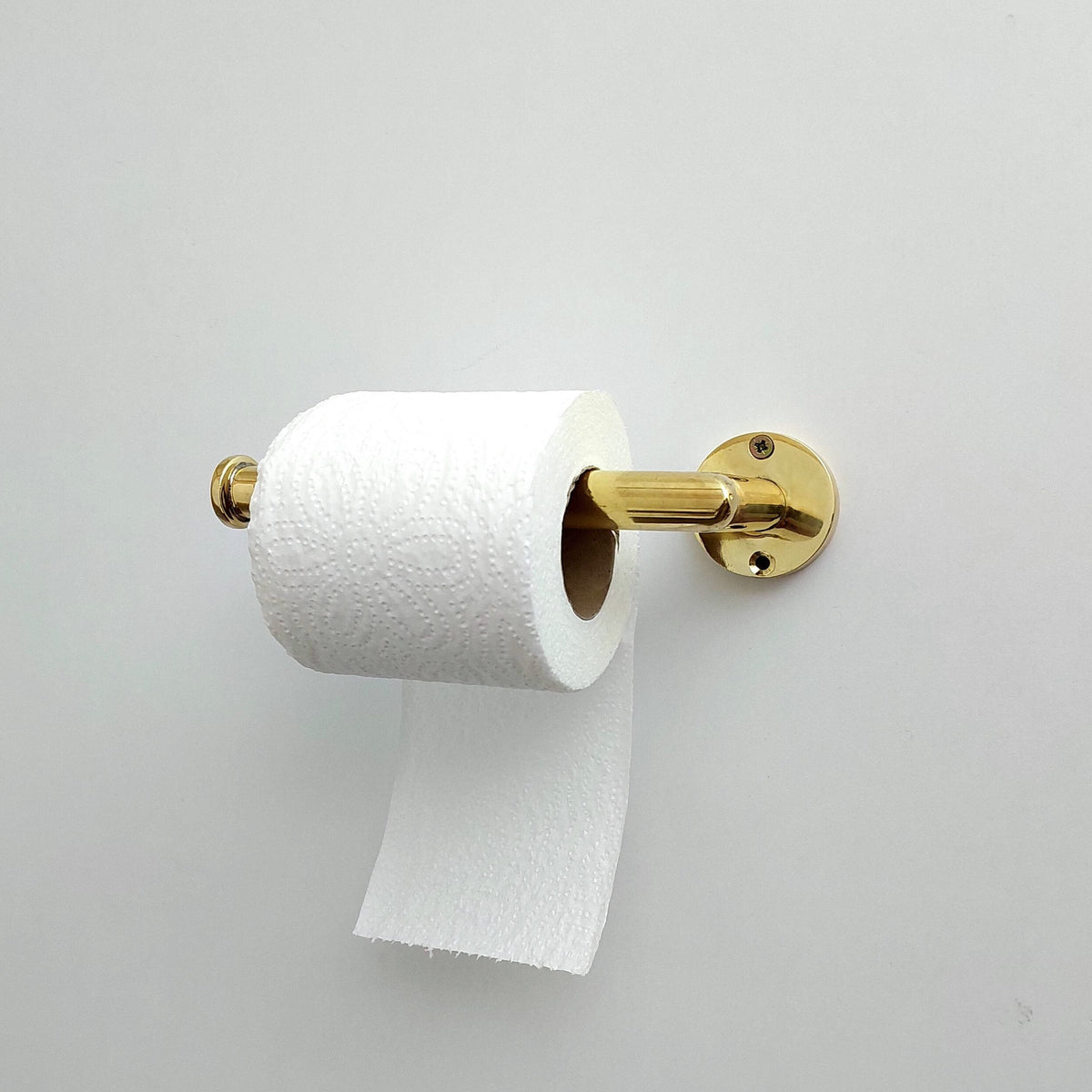 Unlacquered Brass Toilet Paper Holder