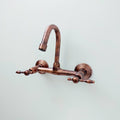 Copper Gooseneck Wall Mount Faucet