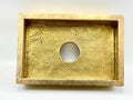 Unlacquered Brass Kitchen Island Sink, Undermount Brass Sink, Hammered Kitchen Bar Sink