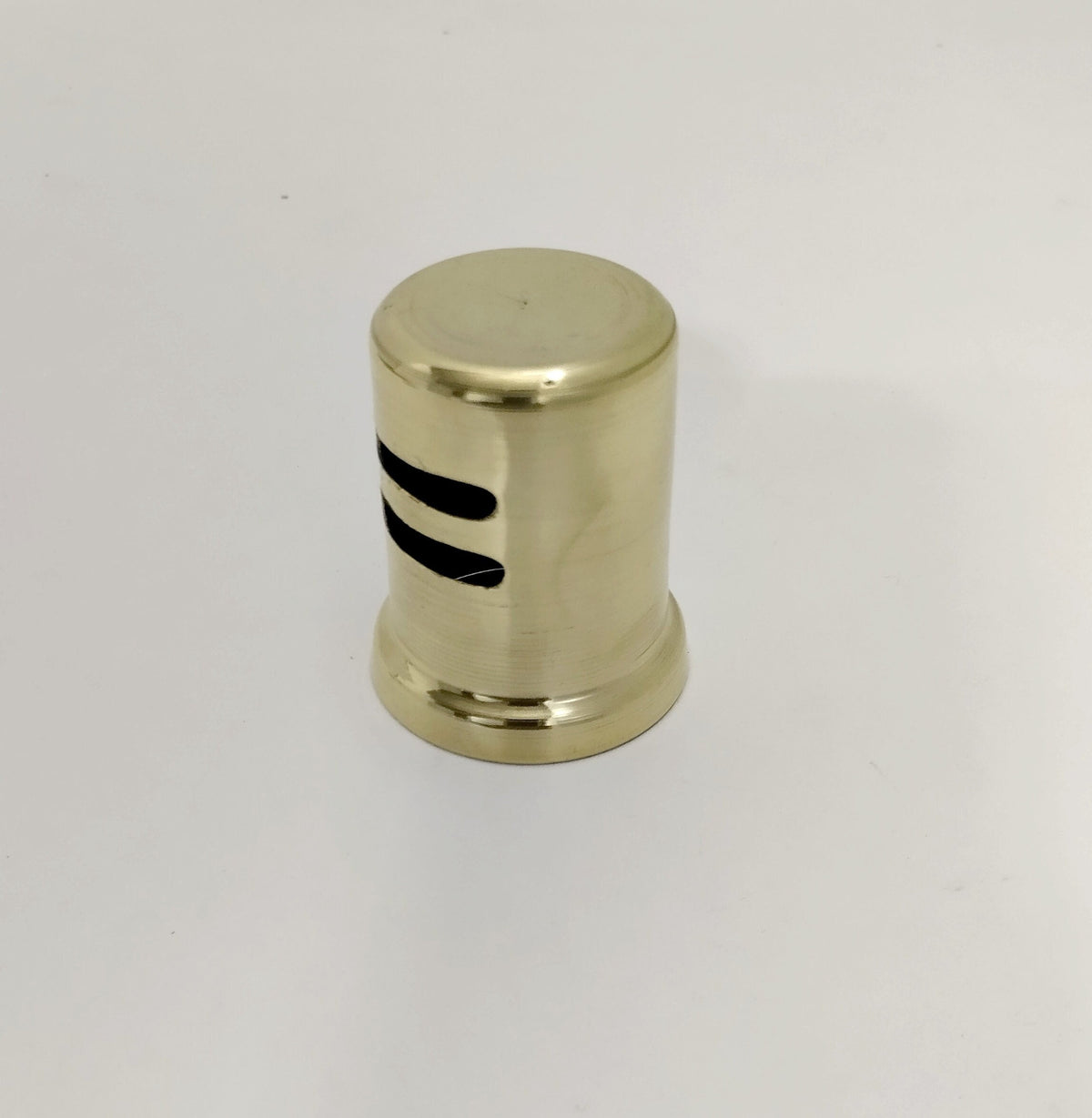 Unlacquered Brass Dishwasher Air Gap Cover: Golden Finish