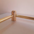 Unlacquered Brass Shelf Rail