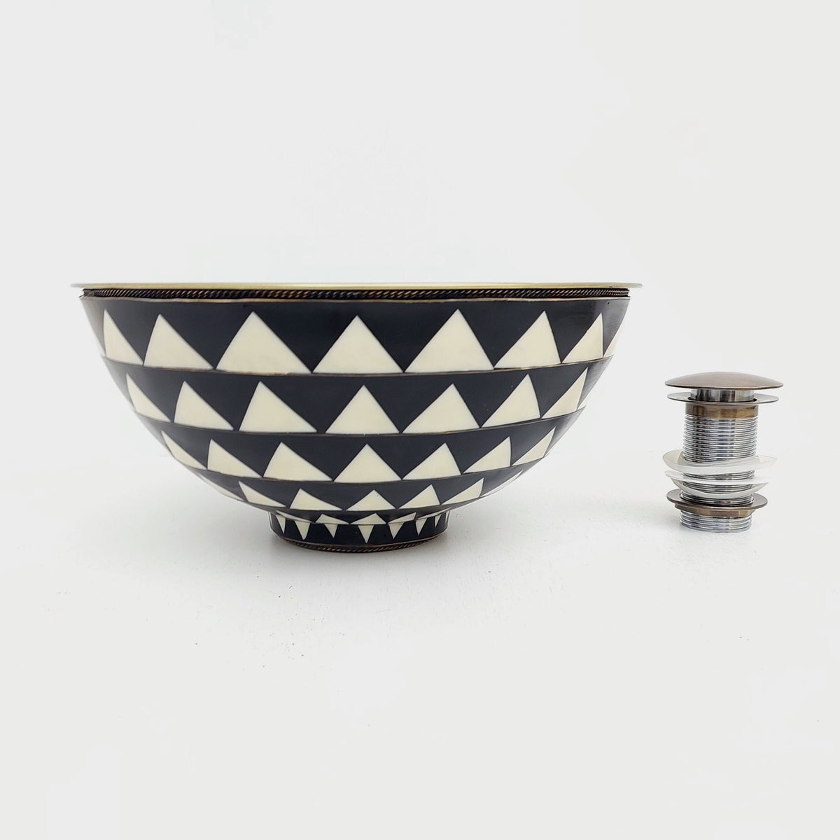 13" Antique Brass Resin Vessel Sink