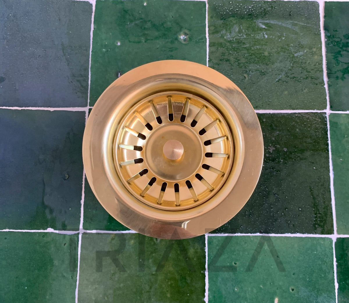 Unlacquered Solid Brass Sink Strainer, Kitchen drain