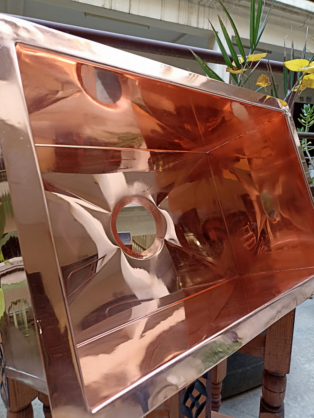 Artisanal Elegance: Copper Under Mount