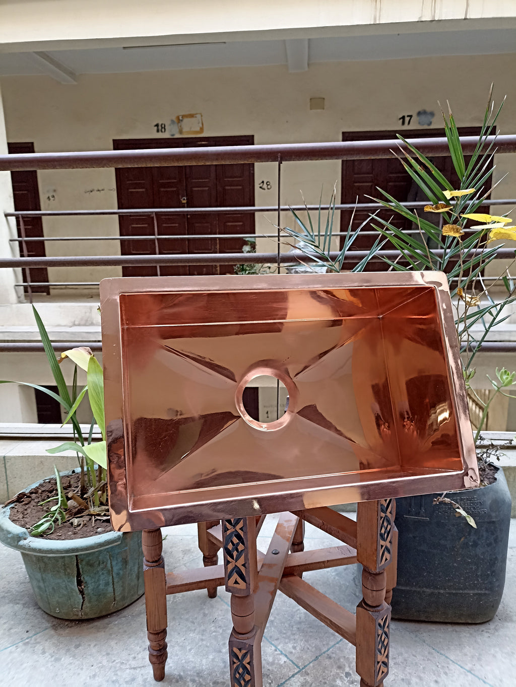 Artisanal Elegance: Copper Under Mount