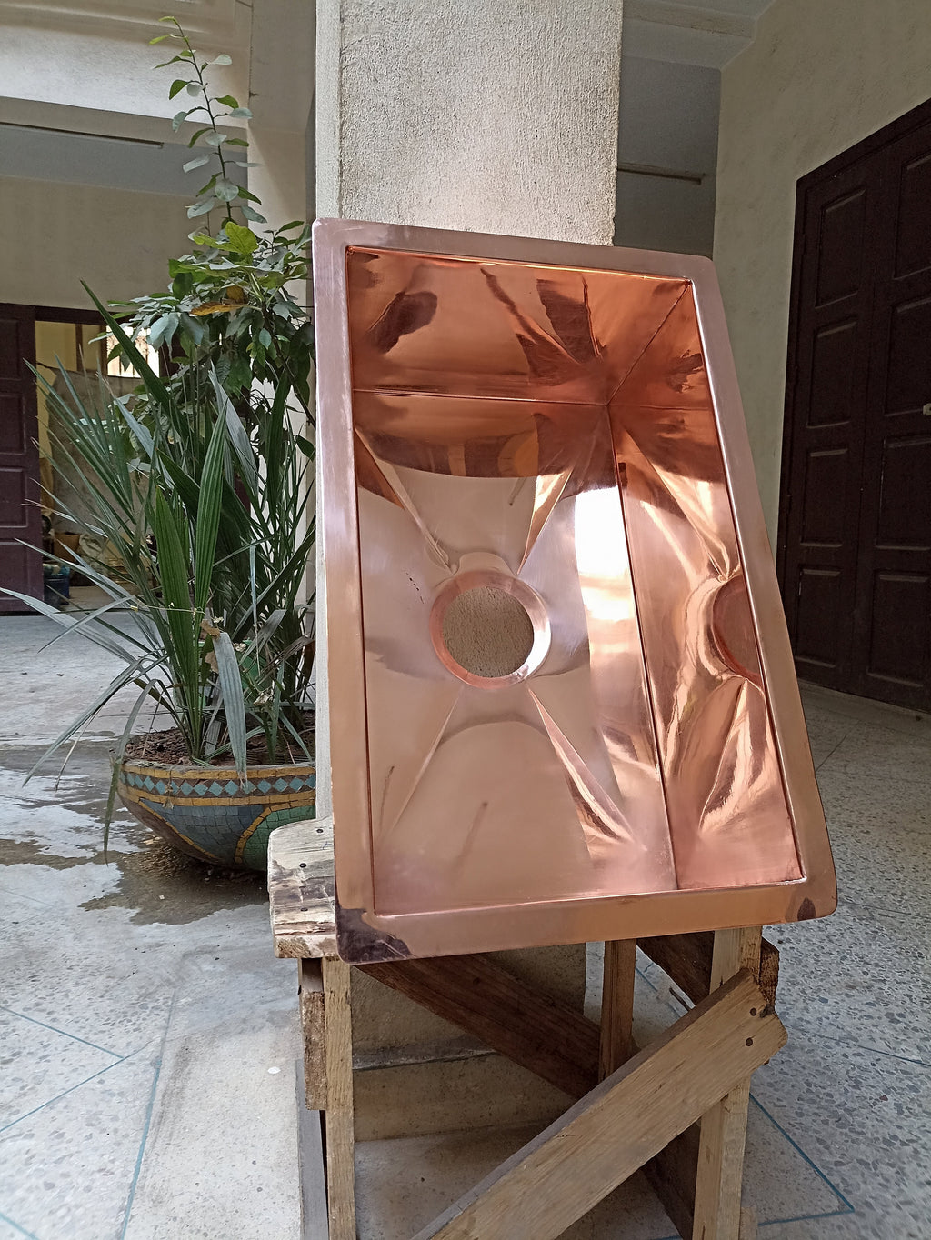Handcrafted Copper Sink for Timeless Beauty. Custom Sizes Available for Under Mount and Drop-in Styl