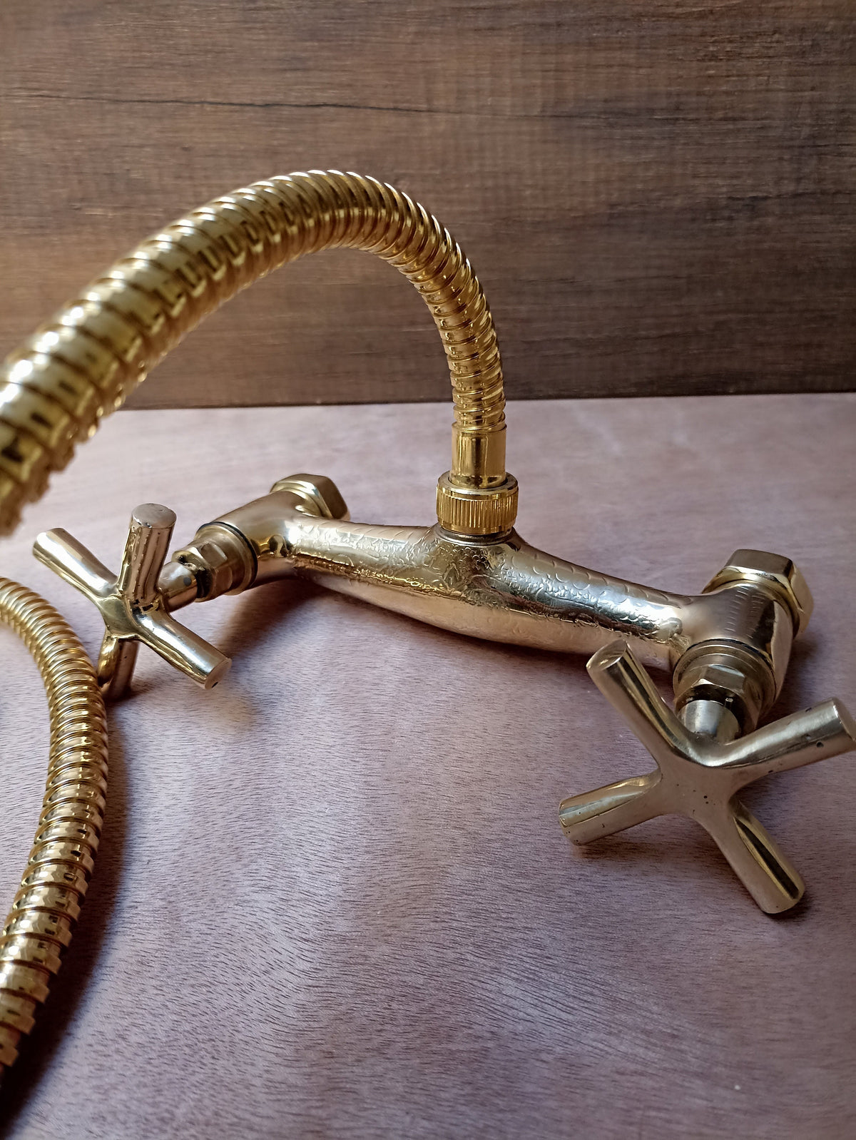Timeless Vintage:Unlacquered Brass Shower System