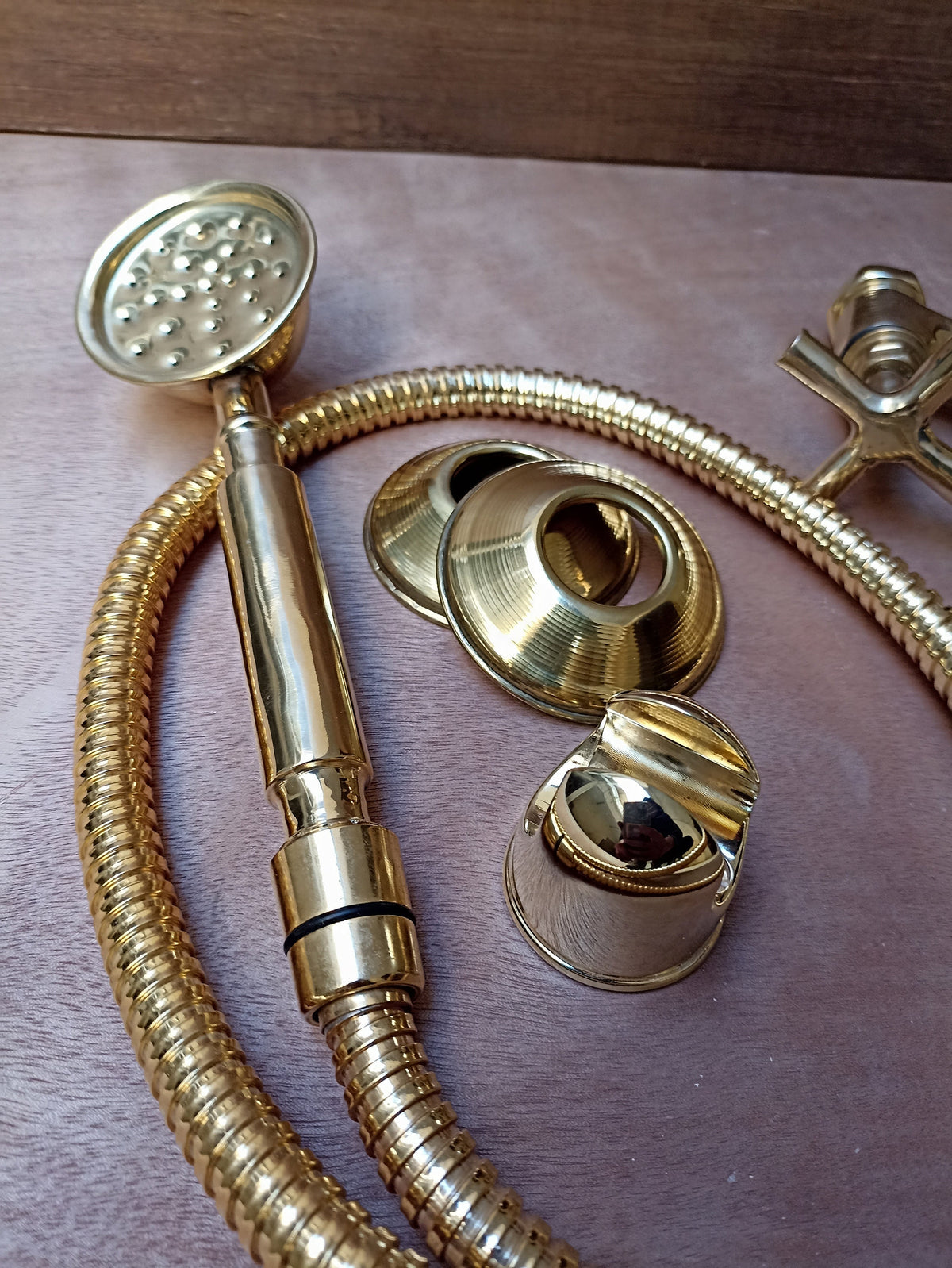 Timeless Vintage:Unlacquered Brass Shower System