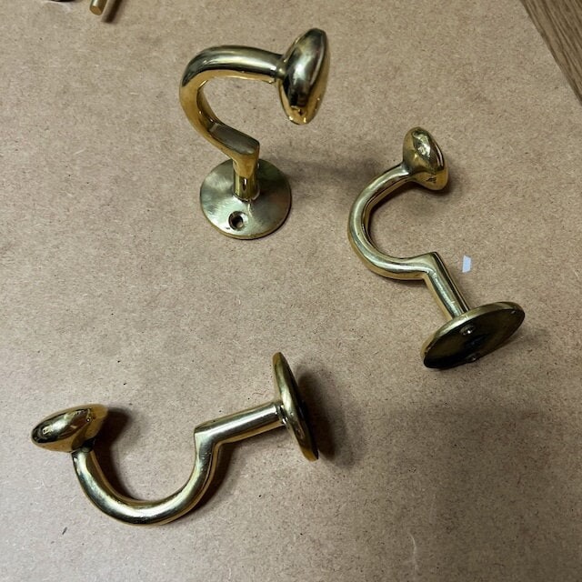 Unlacquered Brass Hooks, Wall Hooks For Entry home, Hallway Hooks Hangers, Home Decor Hooks
