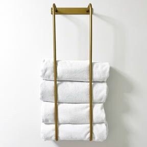 Unlacquered Brass Towel Rack