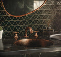 Deck Mounted Faucet, Unlacquered Brass Deck-Mounted Sink Faucet with Lever Handles