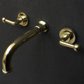 Unlacqerd Brass Wall Mounted Faucet. Bathroom faucet